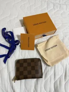 極美品 ルイヴィトン ジッピーコインパース ダミエ エベヌ 小銭入れ