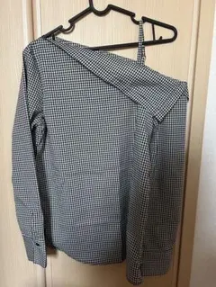 スパイラルガール/ワンショルダー/チェック/シャツ