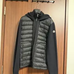 モンクレール ニット切替 ダウンジャケット フード付き　正規品　L
