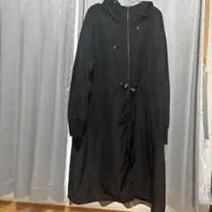 ブラック マウンテンパーカー フード付き