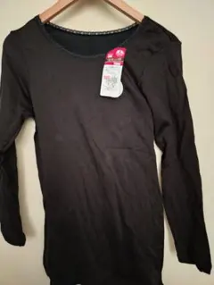 日本製　2枚セット　福助　満足　あったか下着　ブラック　フクスケ