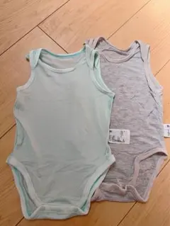 【UNIQLO】ロンパース ノースリーブ　メッシュ　70cm 2枚セット