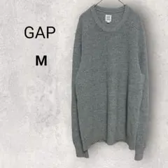 ギャップ メンズ 長袖 ニットセーター M グレー ゆったり 冬 厚手 シンプル