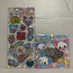 平成ファンシー　KiraUsa Twins キラウサツインズ　シール　2点