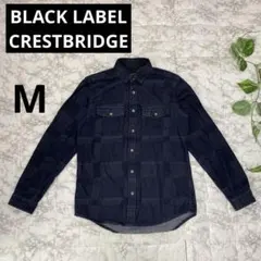 BLACK LABEL CRESTBRIDGE デニムシャツ ブルー Mサイズ