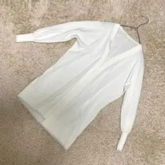 【美品】any SiS ロングカーディガン 白 2サイズ