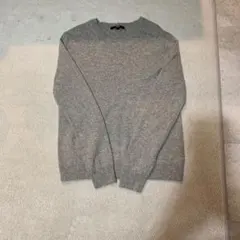 UNIQLO カシミヤ100% グレー 長袖セーター L
