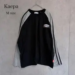 Kaepa ケイパ ロンT 長袖 Tシャツ M ラグラン 刺繍ロゴ グレー 古着のサムネイル