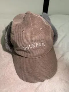 MILKFED. グレー コーデュロイ フライトキャップ