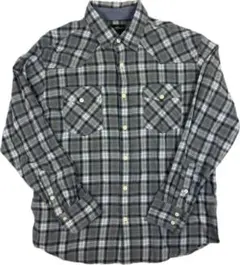Eddie Bauer ライトネルシャツ Lサイズ グレー系