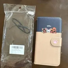 手帳型iPhoneケース キャラクター付き