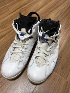 Jordan ハイカットスニーカー ホワイト/ブルー