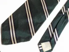 ブルックスブラザーズ ストライプ シルクネクタイ ヴィンテージ グリーン