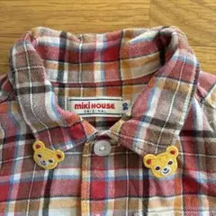 MIKI HOUSE チェック柄シャツ 90
