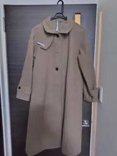 GU コージーメルトンバルマカーンコート L ブラウン ベルト付