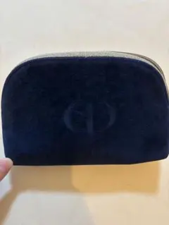 Dior ネイビー スエード ポーチ　ノベルティ