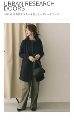 未使用！URBAN RESEARCH DOORS 2WAYコート ネイビー 38