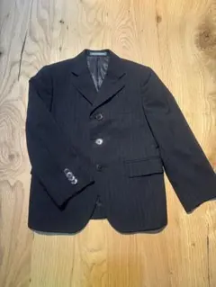 MIKI HOUSE 黒 ストライプ フォーマルジャケット 110cm