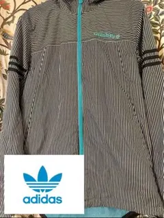 adidas ストライプウィンドブレーカー