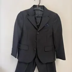 子供卒業式入学式 フォーマルスーツ ダークグレー 120