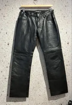 old gap リアルレザーパンツ 美品 00s GAP ギャップ レザーパンツ ブラウン 32 YEEZY GAP オールド