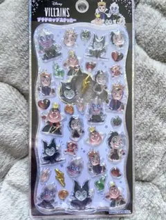 新品☆ディズニーヴィランズプチドロップステッカー正規品