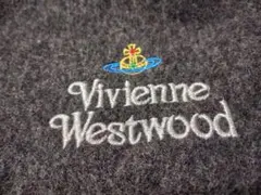 新品ヴィヴィアン・ウエストウッド　マルチカラーマフラーダークグレー　Italy製