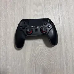 PS4 コントローラー 黒 赤いアクセント