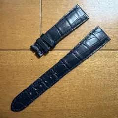 新品未使用 定3万 ジャンクロードペラン オーストリッチ 20mm 紺色