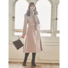 【美品】31 Sons de mode ファーストール付きチェスターコート