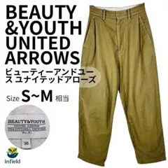 BEAUTY&YOUTH カジュアルパンツ 36 カーキ 綿　ワイド