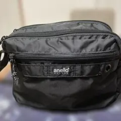 【タグ無し新品未使用】 anello ブラック ショルダーバッグ