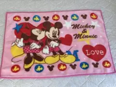 Disney Mickey & Minnie Love ブランケット 毛布 薄手