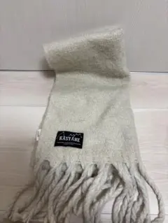 KASTANE クリーム色 マフラー フリンジ付きのサムネイル