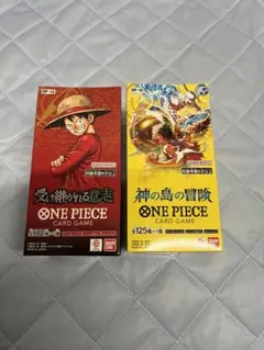 ワンピカード 受け継がれる意志 神の島の冒険 各1BOX テープカット
