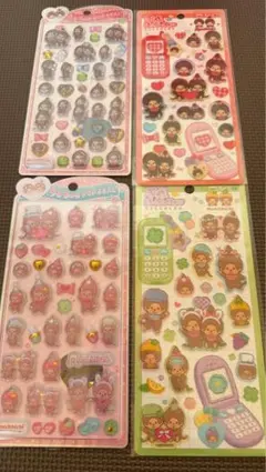 モンチッチ 平成はっぴーフォン シール うるちゅるPOP 平成レトロ　もんちっち