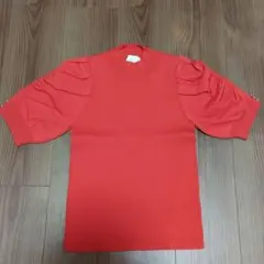☆中古☆ルルウィルビーフレア袖ニットサイズ2レッド - メルカリ