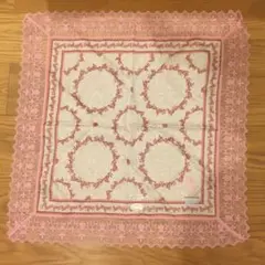 新品 WEDGWOOD ピンク レース ハンカチ