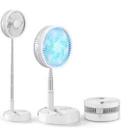扇風機 折り畳み　サーキュレーター コードレス dcモーター 極静音　自動首振り