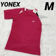 YONEXヨネックス トレーニングウェア　M 半袖Tシャツ　ピンク×ホワイト