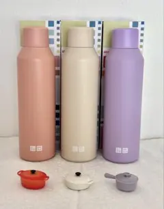 ユニクロ40周年感謝祭炭酸対応ステンレスボトルセット/ル・クルーゼ マグネット付