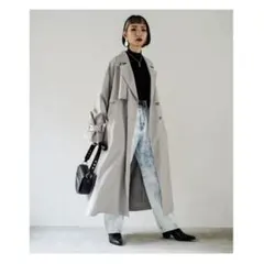 PAGEBOY テンセルスマートトレンチコート クレイ S