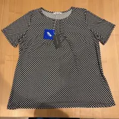 TRANS WORK 半袖 チュニック ドット柄 44 新品未使用 tシャツのサムネイル