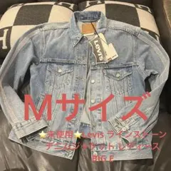 ⭐️未使用⭐️Levis ラインストーンデニムジャケット レディース　M　BIG E