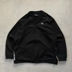 FRED PERRY フレッドペリー カーディガン ロゴ 黒