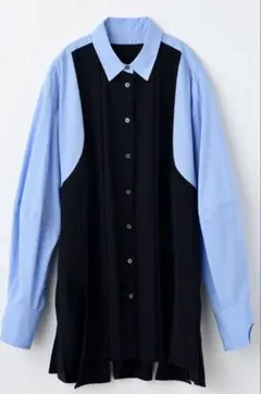 エンフォルド　PANEL-HEM PULLOVER ダークネイビー　シャツのサムネイル