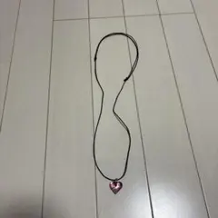 ピンクハート型ネックレス