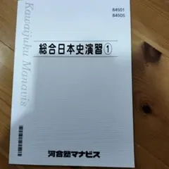 河合塾マナビス 総合日本史演習①　解答付