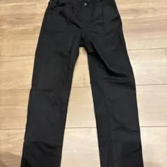 黒　スリムロングパンツ　UNIQLO 130センチ