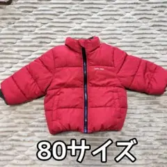 petit main 赤 中綿コート 80サイズ